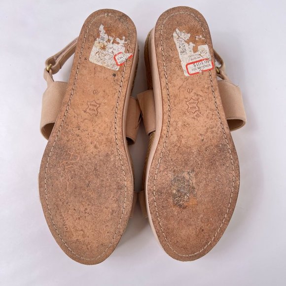 Alice and Olivia Anastasia Blush Pink Suede Platform Espadrille Sandals Size 40 - Picture 8 of 10